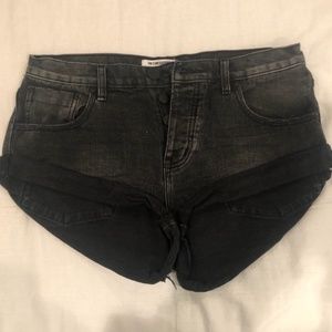 One Teaspoon Black Washed Shorts